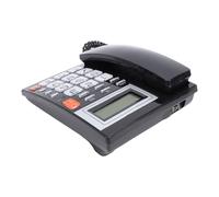 Téléphone Filaire à Grandes Touches, écran Clair, pour Maison (Black) | Identification de l\'appelant, gros boutons pour une numérotation facile, économe en énergie, à la maison et au bureau.