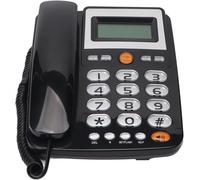 Téléphone Filaire À Gros Boutons, Téléphone Fixe Filaire Lcd À Luminosité Réglable Téléphone Fixe Filaire Téléphone Fixe À Gros Boutons