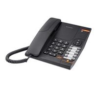 Téléphone filaire Alcatel Temporis Pro 380 avec prise casque - Noir
