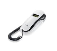 Téléphone filaire analogique Kenoby CID LCD gris blanc