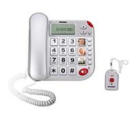 Téléphone analogique Brondi Super Bravo Plus avec identification de l'appelant Blanc Blanc G