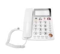 Téléphone Filaire de Bureau avec Grandes Touches, Volume élevé | Facile à lire, pour les utilisateurs âgés, appels mains libres clairs, affichage de l\'identification de l\'appelant,