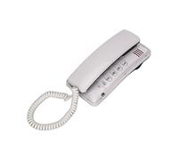 Téléphone Filaire de Bureau, Ligne Fixe Murale Portable, avec Fonction de Mise en Sourdine du Flash Rapide de Recomposition, Téléphones à Cordon pour le Bureau de L'hôtel à la Maison,(Blanc)