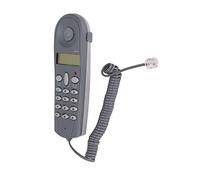 Téléphone Filaire de Petite Taille, Téléphone Mural Montable, Suppression du Bruit, Gros Bouton, Recomposition, Ligne Fixe Murale pour Chambre D'hôtel Familiale