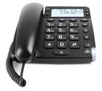 Téléphone filaire DORO Magna 4000 avec ID d'appelant/appel en instance - Noir
