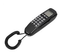 Téléphone Filaire, KX-T888CID FSK et DTMF Système d'affichage Double pour Affichage de l'appelant Téléphone Fixe pour Bureau à Domicile avec écran LCD(Noir)