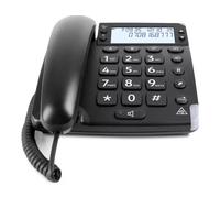 Doro Téléphone filaire Magna 4000 – ID d'appelant et appel en instance – Amplifié – Noir