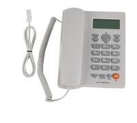 Téléphone Filaire Mains Libres SustVita avec écran Clair et Grands Boutons, Un téléphone Fixe pour Le Bureau à Domicile avec Recomposition du dernier numéro, sourdine et Mise en (Blanche)