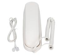Téléphone filaire multifonctionnel, téléphone mural à double système DTMF avec fonction de rappel et fonction muet, conception compacte pour un