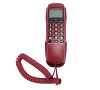 Téléphone filaire mural à écran HD, touches confortables, antidérapant, pas de batterie nécessaire, construction, prise en charge de l'identification de l'appelant (avec rappel) pour maison et hôtel,