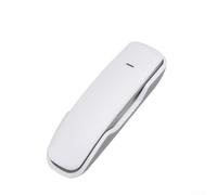 Téléphone filaire mural avec mémoire à 13 chiffres et indicateur LED lumineux, idéal pour n'importe quelle pièce (blanc)