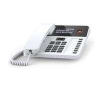 Téléphone filaire mural et de bureau - Gigaset - Desk 600 - Écran LCD - Mains libres - Blanc