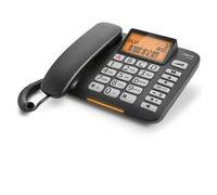 Gigaset Téléphone filaire DL580 – Sans répondeur automatique, écran lumineux, grands boutons