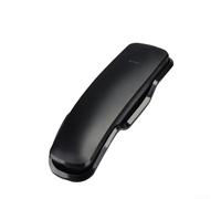 Téléphone filaire Slimline avec anneau LED blanc 13 mémoires (noir)