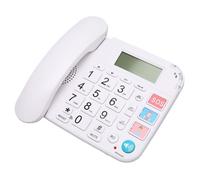 Téléphone filaire Téléphone à Gros Boutons pour Personnes gées, Téléphone Fixe Filaire pour Personnes telephonie piece