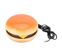 Téléphone Filaire, Téléphone Fixe Filaire Hamburger Emulational Nouveauté avec Composition Vocale, Flash, Recomposition du Dernier Numéro pour Les Amis ou Les Familles.