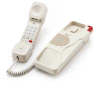 Téléphone filaire Trimline avec bouton d'urgence SOS, volume de sonnerie réglable, montage mural, téléphone américain blanc