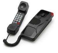 Téléphone filaire Trimline avec bouton d'urgence SOS, volume de sonnerie réglable, montage mural, téléphone américain noir