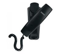Téléphone fixe Alcatel TEMPORIS 10 Pro Noir avec fil, accrochage mural, indicateur visuel d'appel, touche secret/mute et bouton Bis