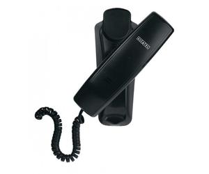 Téléphone fixe Alcatel TEMPORIS 10 Pro Noir avec fil, accrochage mural, indicateur visuel d'appel, touche secret/mute et bouton Bis