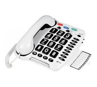 Téléphone fixe amplifié GEEMARC CL 100 - Grandes touches - Blanc