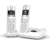 Téléphone Fixe AS690 A Duo Blanc - GIGASET - Sans fil - Répondeur 20 min - ID d'appelant - Mains libres