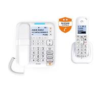 Téléphone fixe avec fil Alcatel XL785 Combo Blanc