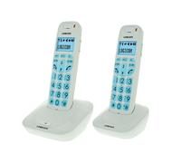 Logicom Téléphone fixe Confort 250 sans fil Duo Blanc