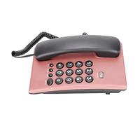 Téléphone Fixe de Bureau pour Personnes âgées, Téléphone Filaire Multifonctionnel sans Batterie à Gros Boutons Bicolore pour Hôtel de Bureau (12)