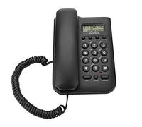 Téléphone Fixe Filaire, ASHATA Téléphone Bureau avec Affichage ID de l'Appelant/Vérification du numéro/Système Dual FSK/DTMF pour la Maison/burea/Hotel(Noir)