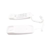 Téléphone fixe filaire avec touches éclairées, support pause, dernier numéro, montage mural, pour la maison, le bureau, matériau ABS, téléphone filaire facile à utiliser