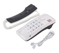 Téléphone fixe filaire - FEBEST - Recomposition du dernier numéro - Montable au mur - Blanc - 18x9x7 cm