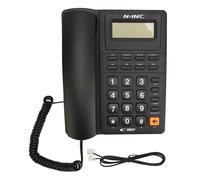 TéLéPhone Fixe Filaire Multifonction, Affichage De L'identification De L'appelant, NuméRotation Rapide Du Dernier NuméRo, TéLéPhone De Bureau Pour Le Bureau Et La Maison, Noir