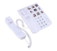 Téléphone fixe fixe à son réglable avec de grands boutons Fonction mémoire pour personnes âgées Grand bouton Téléphone pour handicapés