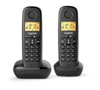 Téléphone sans fil duo dect noir BASIC100DUONOIR