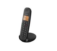 Logicom Téléphone fixe sans fil ILOA 100 – sans répondeur – analogique et DECT – Noir