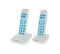 Logicom Confort 250 Duo Téléphone Sans Fil Sans Répondeur Blanc Senior