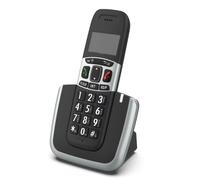 Téléphone fixe mains libres avec affichage du nom, mémoire sans fil, pour la maison, le bureau, l'école ou les affaires (prise européenne).