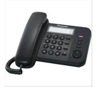 Téléphone fixe PANASONIC KX-TS520EX1B - Noir - Mémorisation du numéro de l'appelant - Fonction mains libres