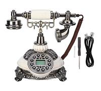 Eboxer Téléphone Fixe Rétro Téléphone Filaire Antique Vintage FSK/DTMF Ecran Affichage ID de l'Appelant/Rappel Téléphone Fixe Créatif pour Salon Chambre