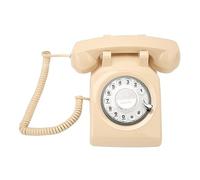 Téléphone Fixe Rétro, Téléphone Fixe Filaire Vintage des Années 1980, Téléphone de Bureau à L'ancienne, pour la Maison, Le Bureau, L'hôtel (Beige)