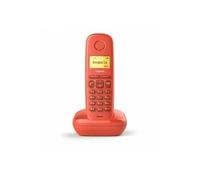 Téléphone fixe sans fil A170 rouge 50 numéros agenda / 10 tons