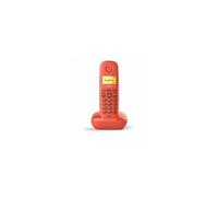 Téléphone fixe sans fil A170 rouge 50 numéros agenda / 10 tons