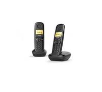Téléphone fixe sans fil A270 Duo Noir 80 numéros Agenda / 10 tons