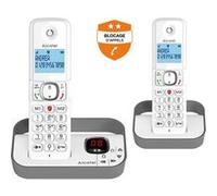 ALCATEL Téléphone sans fil - F860 VOICE Duo - Répondeur - Blanc et Gris