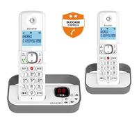 Téléphone Fixe DUO Alcatel F860 Voice Blanc-Gris Avec Répondeur