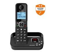 Alcatel F860 Téléphone DECT Identification de l'appelant Noir