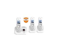 Alcatel Téléphone sans fil XL785 Voice Trio – DECT, répondeur, grand écran, grandes touches – Blanc