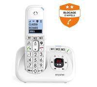 Alcatel Téléphone sans fil DECT XL785 - Répondeur, grand écran, grandes touches Blanc