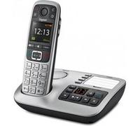 Gigaset Téléphone sans fil E560A – répondeur, écran couleur, 4 numéros directs – argent platine